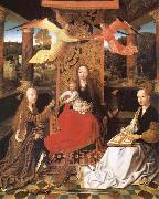 unknow artist The Madonna and the Nino enthroned, with the holy Catalina and Barbara Sweden oil painting reproduction